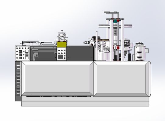 Máquina de fabricación de tazas de papel desechables totalmente automática para el procesamiento de café y té Tipo Máquina de plegado de papel 1700 kg