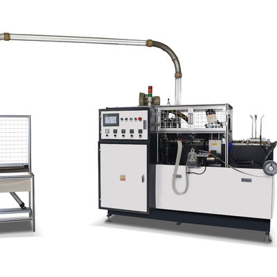 Máquina automática de fabricación de tazas de papel desechables de velocidad media con tamaño externo 2130mm*1350mm*1900mm y voltaje 220V/380V