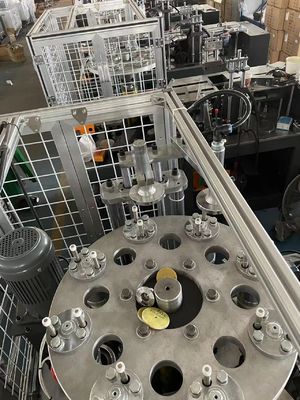 Tipo de procesamiento de papel plegable máquina de moldeado de tazas de papel de alta velocidad totalmente automática con barra de cobre de forma deshuesada