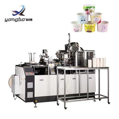 Máquina para formar cuencos de papel de alta velocidad totalmente automática con doble revestimiento de PE de papel Kraft, sopa de ensalada, fideos y cuencas