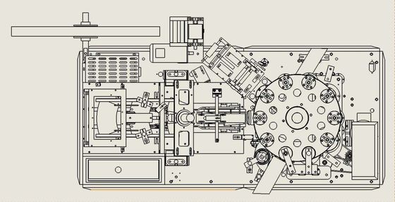 Máquina de producción de tazas de café de papel Máquina totalmente automática para hacer tazas de papel desechables con velocidad 65-85 pcs/min 1700 kg