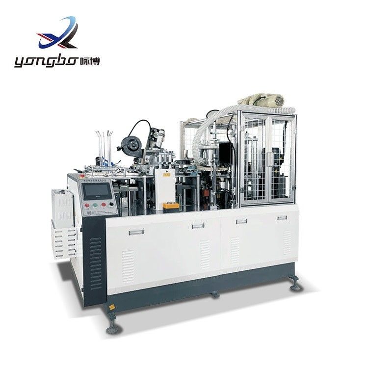 Máquina de fabricación de vasos de papel desechables de alta velocidad para pequeños productos de papel Negocio Yongbo Totalmente automático 100-110pcs/min