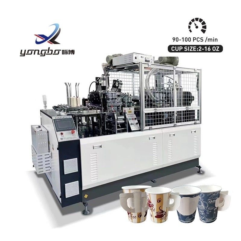 Máquina totalmente automática para hacer tazas de papel desechables con alta velocidad de 90-100pcs/min